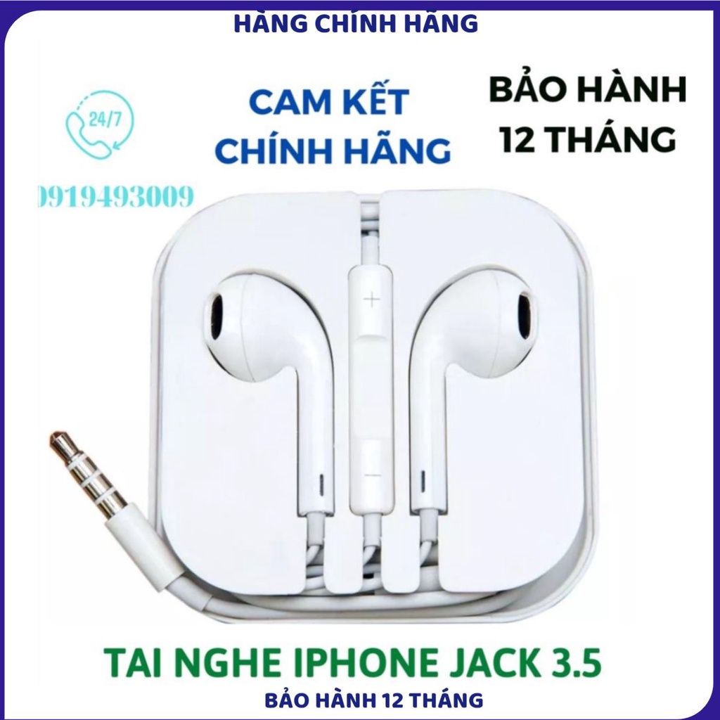 TAI NGHE IP 6 6S CHÍNH HÃNG cam kết chất lượng kết nối siêu nhanh CHÍNH HÃNG BH 12T