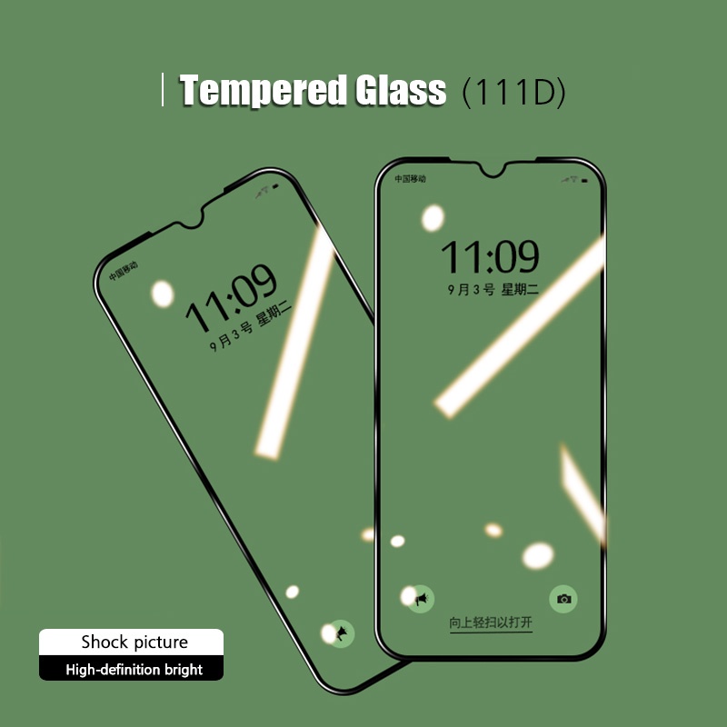 Miếng dán kính cường lực cho Xiaomi Redmi Note 8 / Note 8 Pro full màn hình mỏng 0.3mm hiệu HOTCASE 111D
