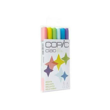 Copic Bộ 6 Bút Lông Màu Sắc Tươi Sáng