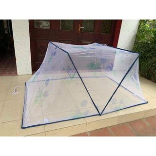 Màn xếp gấp gọn thân vuông đủ kt