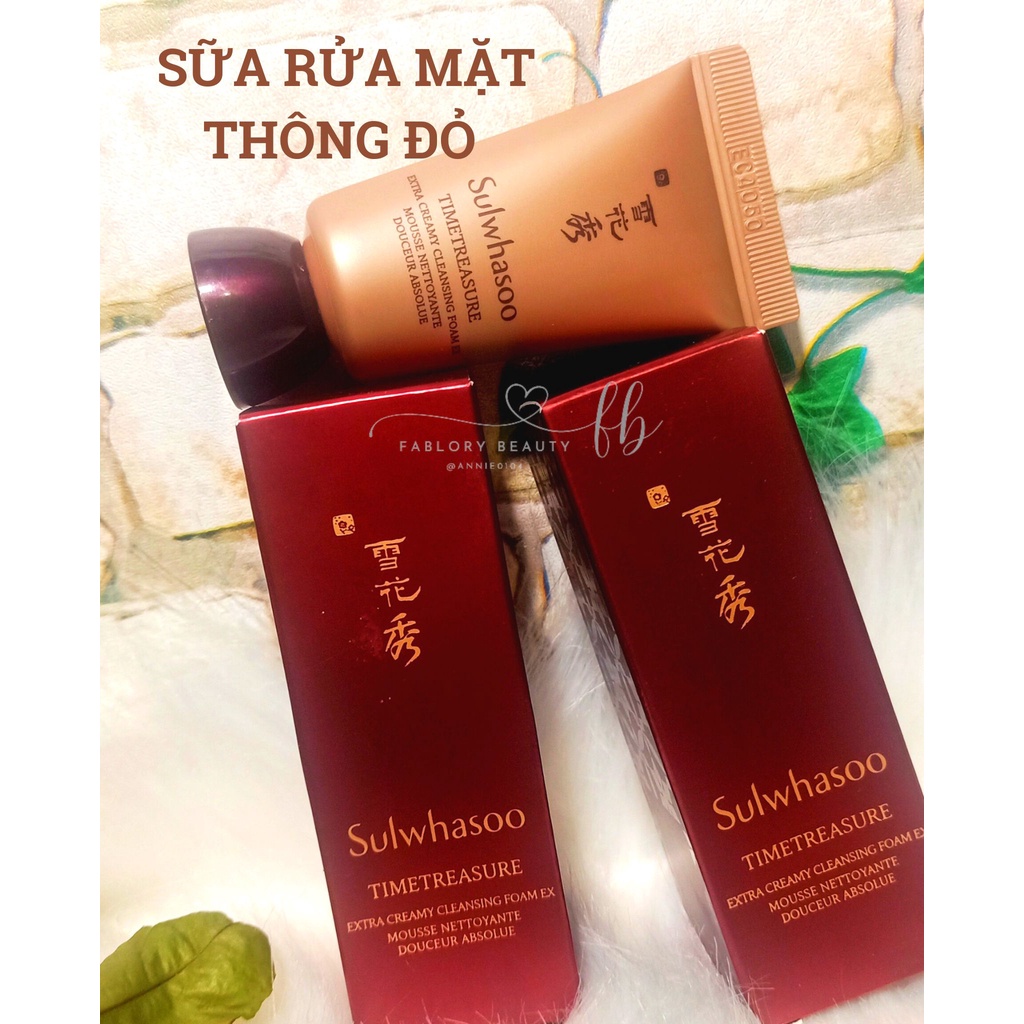 Sữa rửa mặt Sulwhasoo thông đỏ thanh lọc da với lớp bọt mềm, cấp ẩm và dưỡng chất ​​tinh dầu nhựa thông quý giá