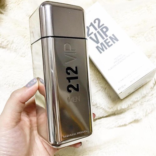 Nước hoa Nam Cao Cấp 212 VIP MEN CAROLINA HERRERA Bạc 100ml Sành điệu Sang Trọng Lôi Cuốn - Lưu hương từ 8 -12 tiếng