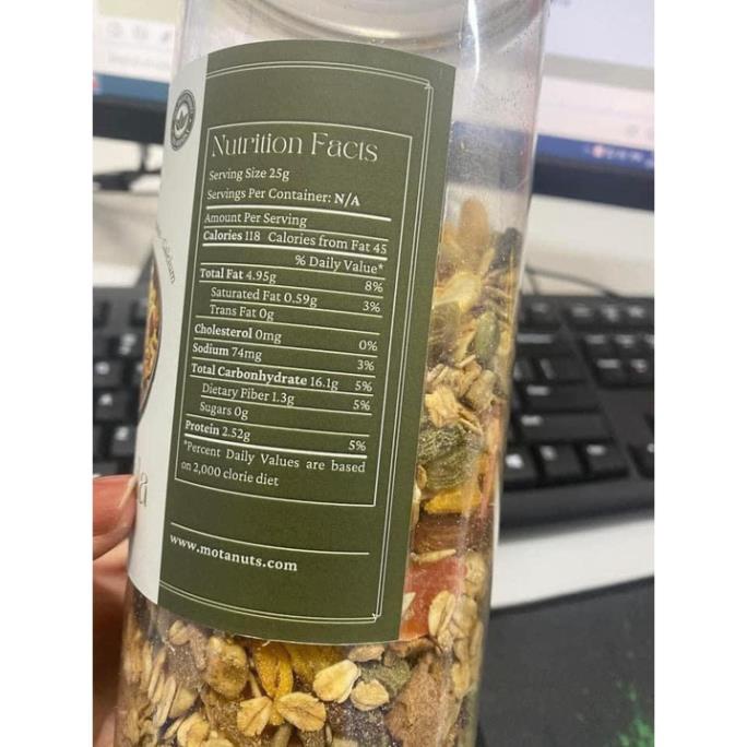 (sỉ=lẻ) NGŨ CỐC DINH DƯỠNG MIX HẠT GRANOLA - HŨ 500G