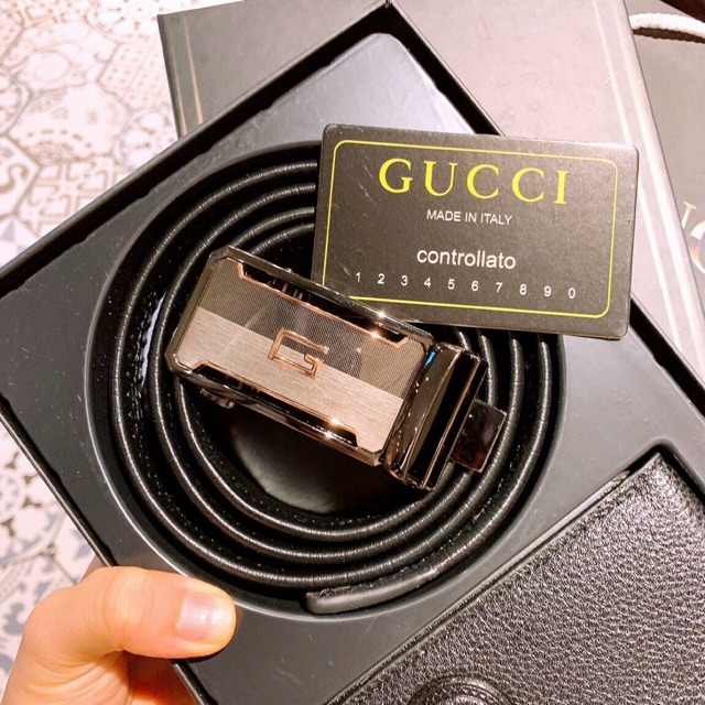 Combo thắt lưng và ví nam GC full box