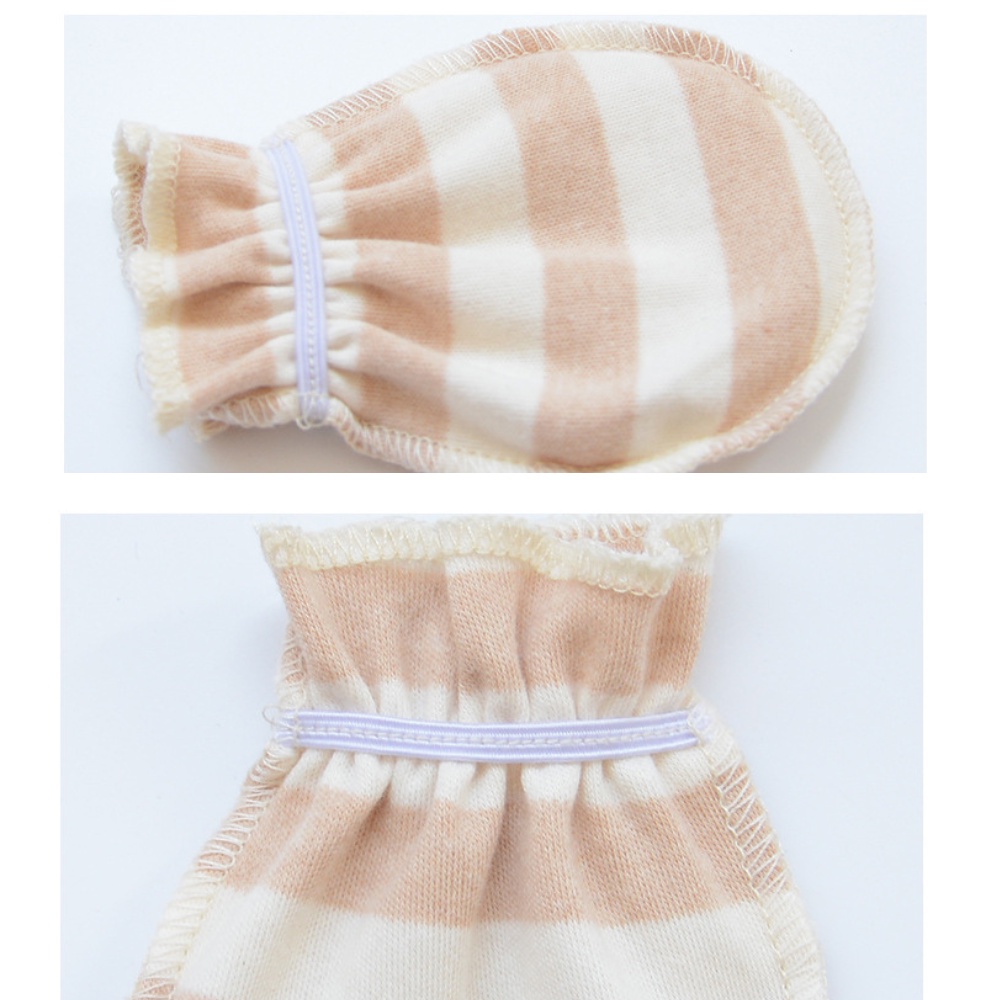 [HÀNG ĐẸP] Bao tay cho bé sơ sinh cotton ORGIANIC cao cấp 100% không chất tẩy nhuộm an toàn cho bé bo chun