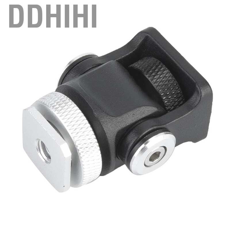 Ddhihi New Mini Hot Shoe Mount Monitor Microphone Flash Holder 1/4"Screw Camera Bracket