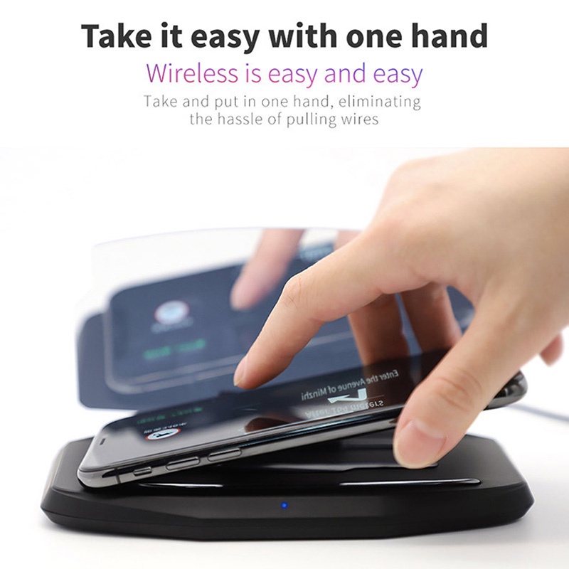 [IN2VN]Wireless Charger Car HUD Head Up Display Phone Navigation Holder Qi Charge Dock