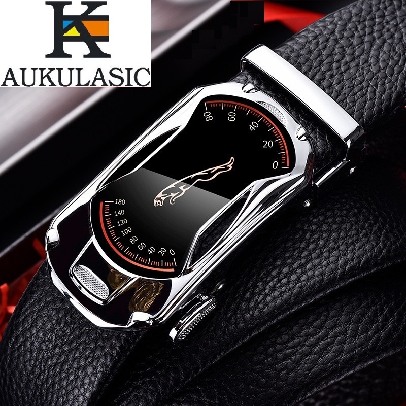Thắt lưng nam cao cấp AUKULASIC khóa tự động dây da bền đẹp AUKH9