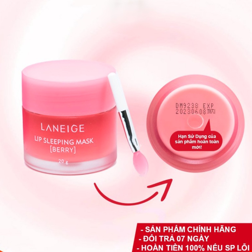 [Chính Hãng] Mặt nạ ngủ môi Laneige Lip Sleeping Mask 20gr, Mặt nạ ngủ môi Laneige Berry hàn quốc