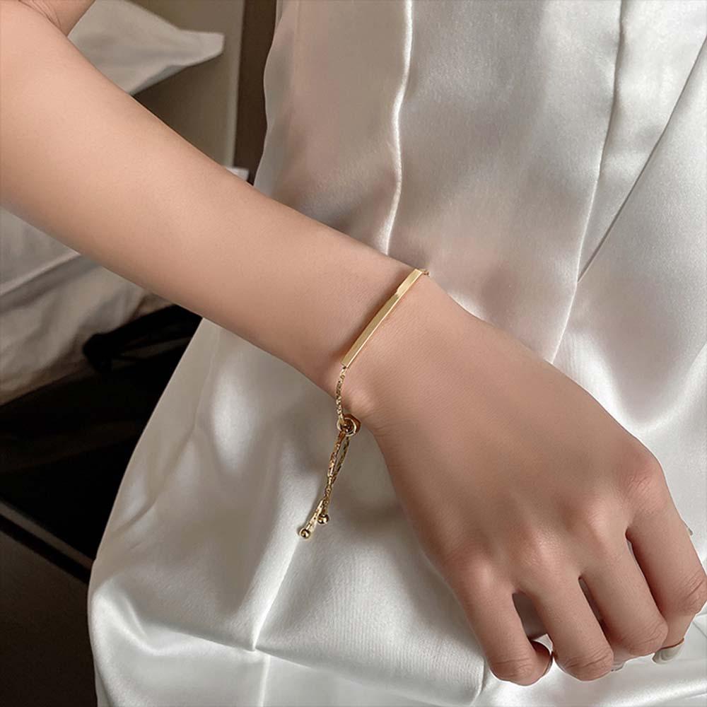 Vòng Đeo Tay Dạng Kéo Có Thể Điều Chỉnh Phong Cách Hàn Quốc Thanh Lịch Cho Nữ Back2Li