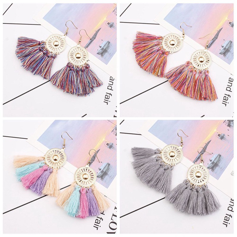 Khuyên Tai Tua Rua Hình Hoa Hướng Dương