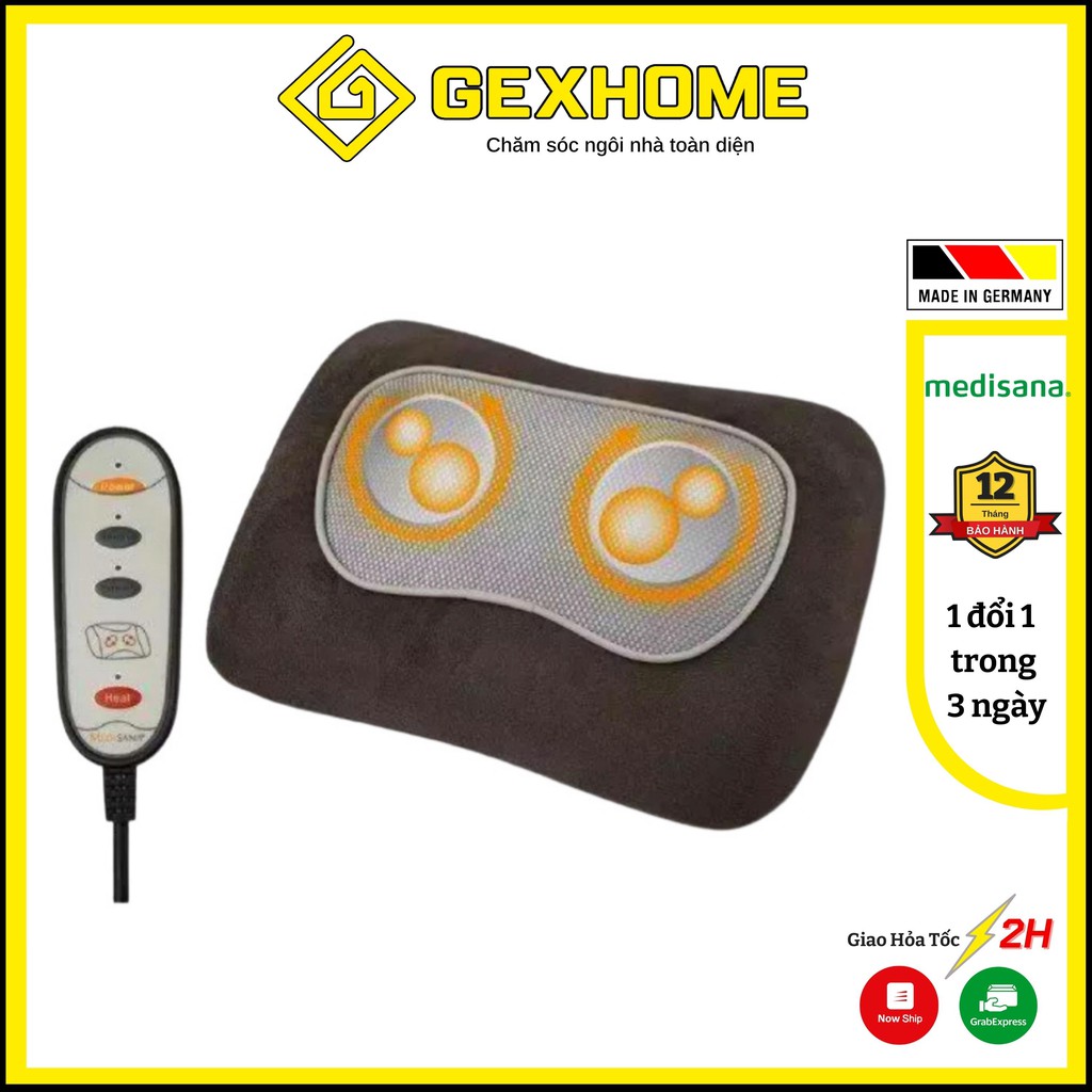 Gối massage MEDISANA SHIATSU MC840 đa năng - Gối massage cổ, vai gáy,... [Hàng Đức]