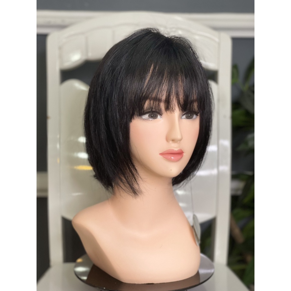 Tóc bộ cả đầu bằng tóc thật 100% video- hình shop tự chụp