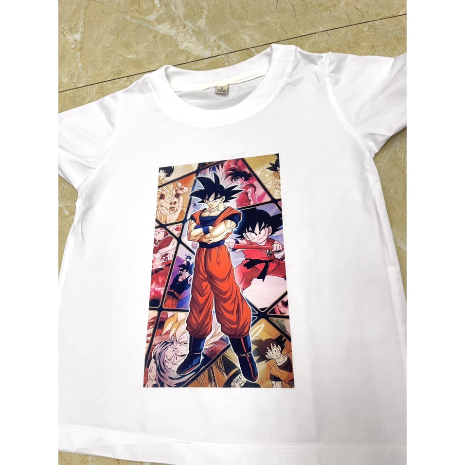 Áo thun gia đình bé trai songoku dragonball giá rẻ thun cotton 4 chiều siêu dễ thương