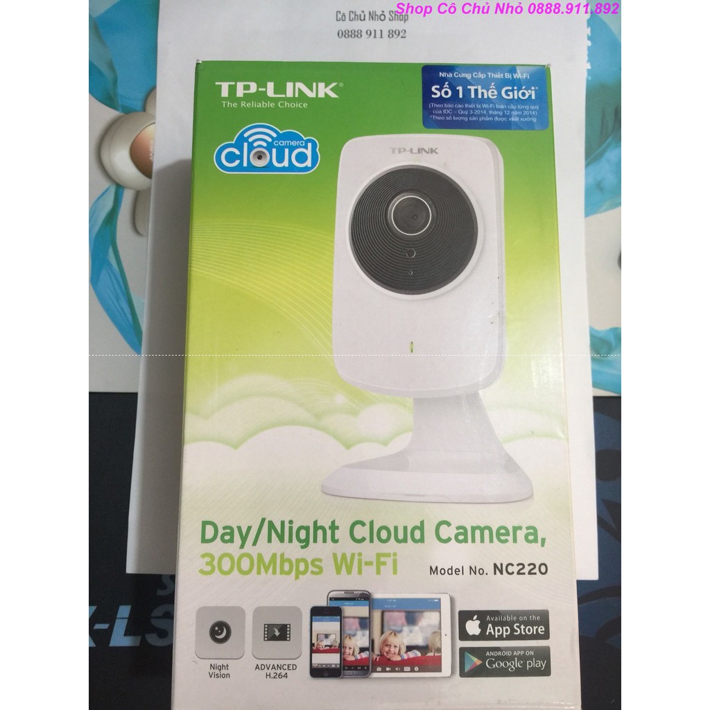 TP-LINK NC220 Camera Cloud Wi-Fi ngày đêm tốc độ 300Mbps - Chính Hãng | WebRaoVat - webraovat.net.vn