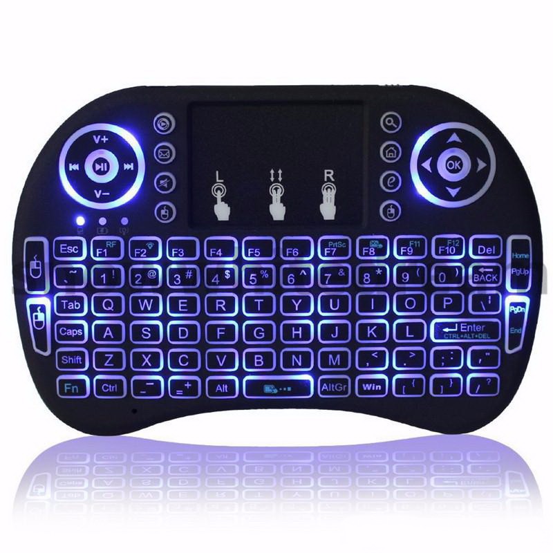 Bàn phím kiêm chuột bay UKB500 PRO, có đèn Led nền  Dành cho Android TV box, Smart TV, Laptop