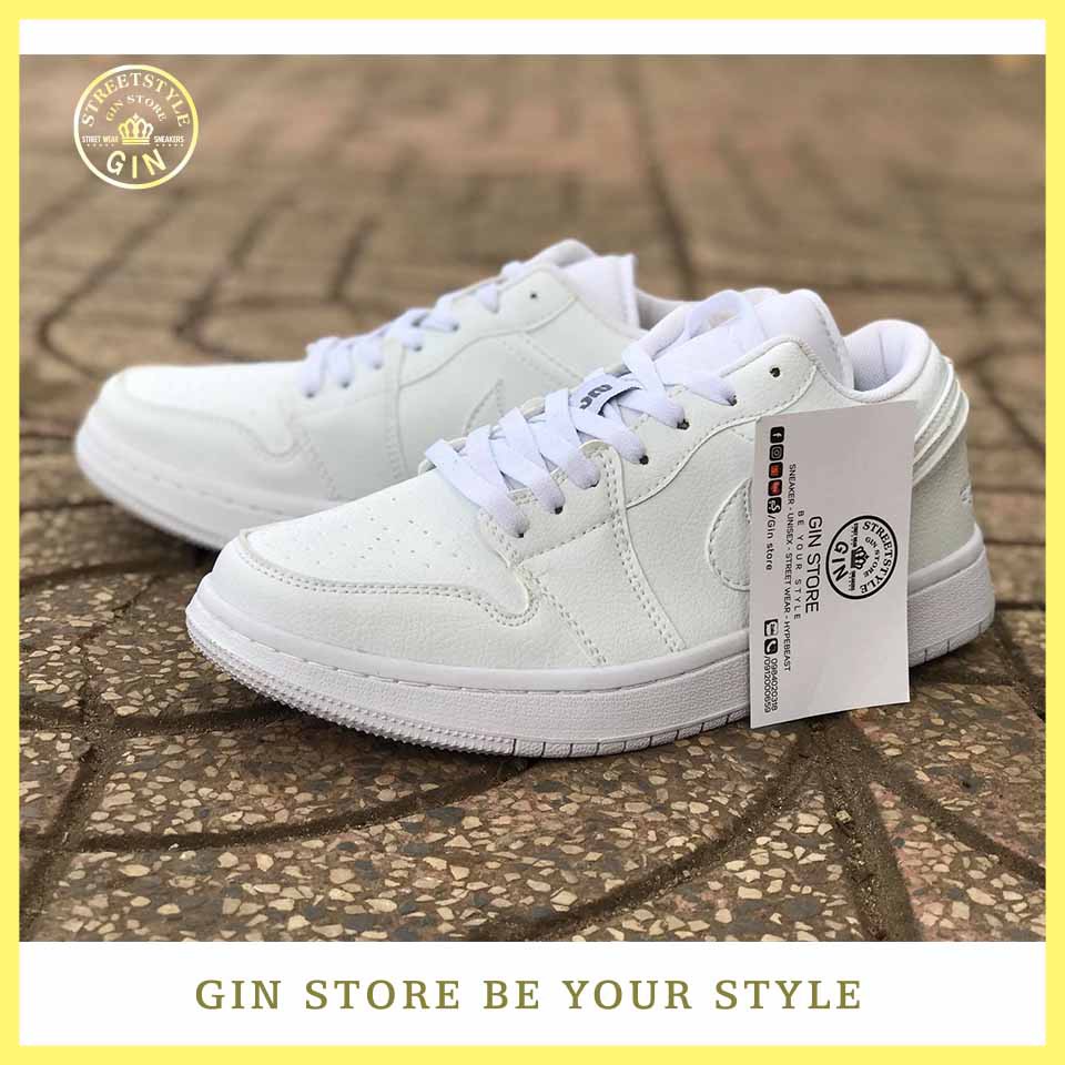 Giày Sneaker JD Full Trắng cổ thấp ( Freeship+ hình thật ) - Gin store V