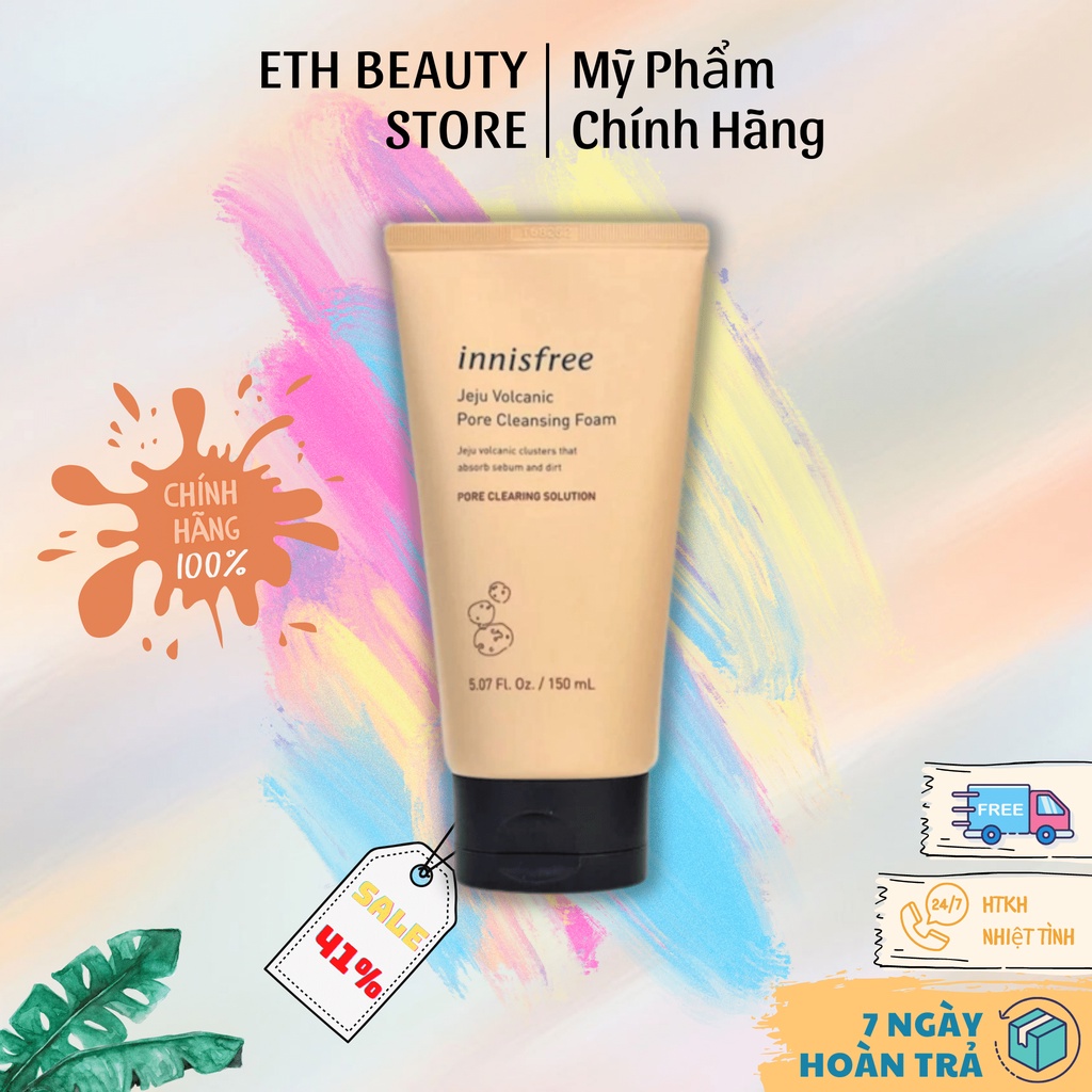 Sữa rửa mặt tro núi lửa Innisfree Jeju Volcanic Pore Cleansing Foam 150ml