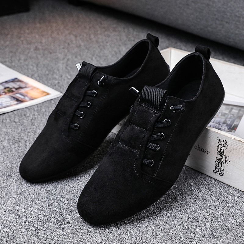 Giày Lười Da Lộn Đế Mềm Hở Lưng Phong Cách Hàn Quốc Thời Trang Cho Nam 2022