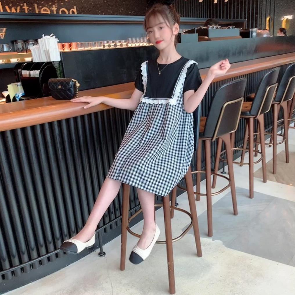 Đầm bé gái mập (3 - 12 tuổi) ☑️ váy mùa hè bé gái lớn 20kg 25kg 30kg 35kg 40kg ☑️ đầm xòe dự tiệc