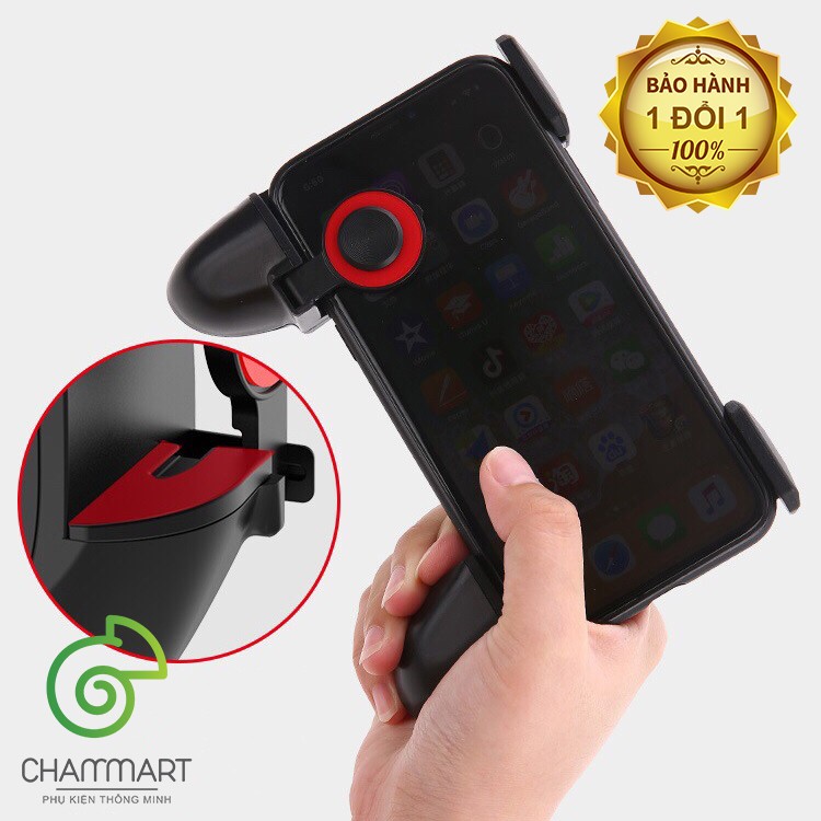 Tay cầm hỗ trợ chơi game 3 trong 1 dòng MV có 2 nút Joystick di chuyển và cặp nút bắn Pubg Phặn Phặn