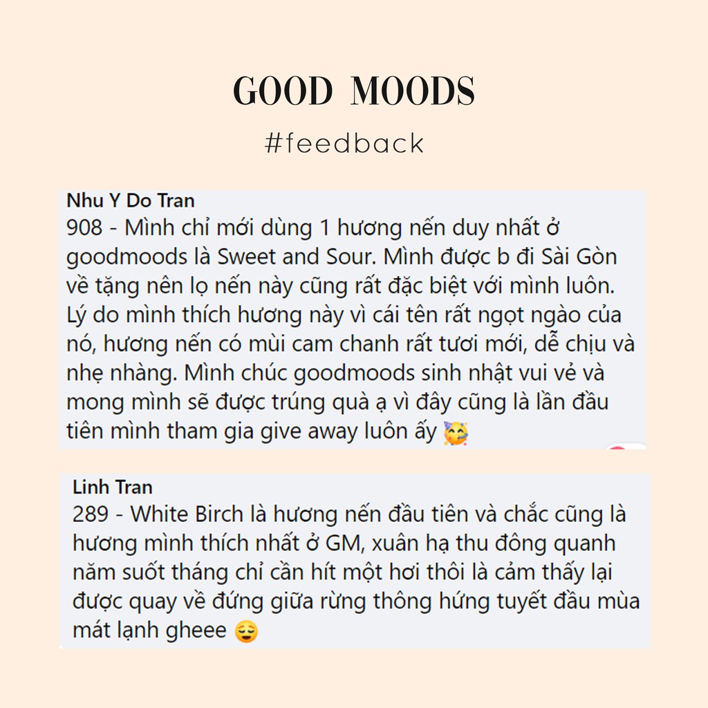 NẾN THƠM SÁP ĐẬU NÀNH GOOD MOODS - SIZE S 4.25oz