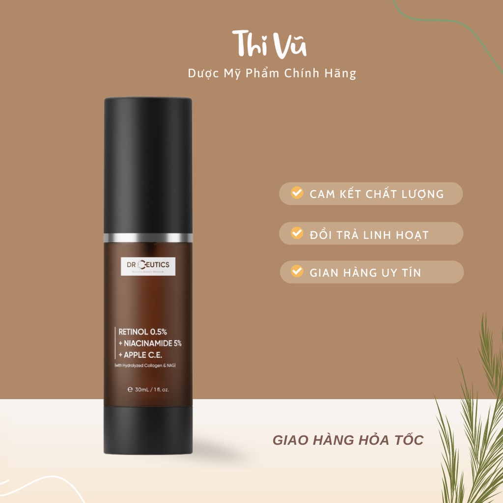 Kem Chống Lão Hóa Sáng Da DrCeutics Retinol 0.5% + Niacinamide 5% + Apple C.E 30ml - Thi Vũ