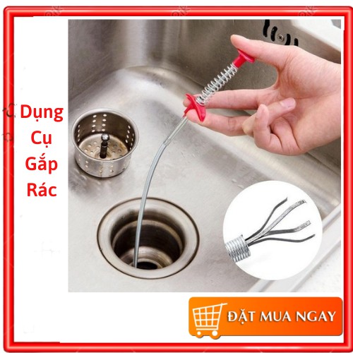 Dụng Cụ Gắp Rác Thông Tắc Đường Ống, Lavabo Tiện Ích 60cm