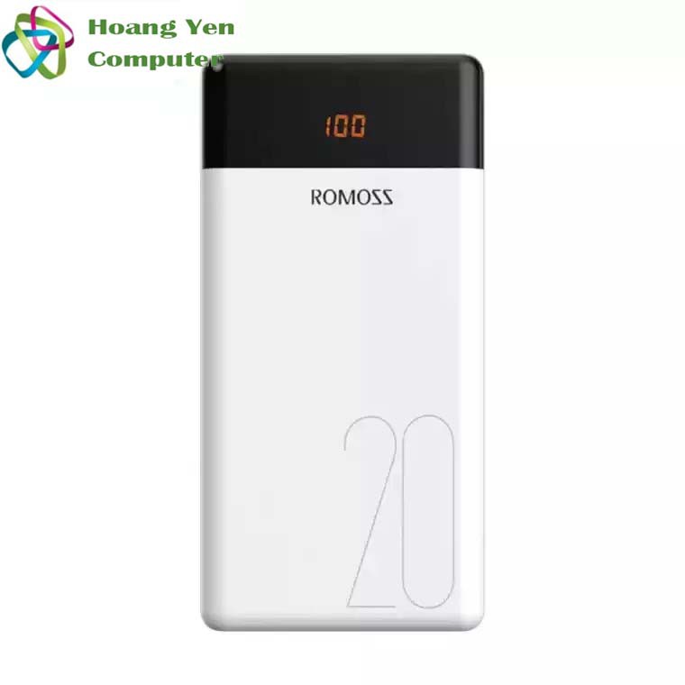 Sạc Sự Phòng Romoss LT20 20000mAh Màn Hình Led, 3 Cổng Sạc Vào - BH 1 Năm | BigBuy360 - bigbuy360.vn