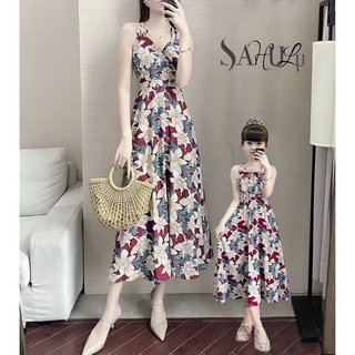 set đôi mẹ bé 3 dây hoa nhí nhẹ nhàng dịu dàng [sahulu]