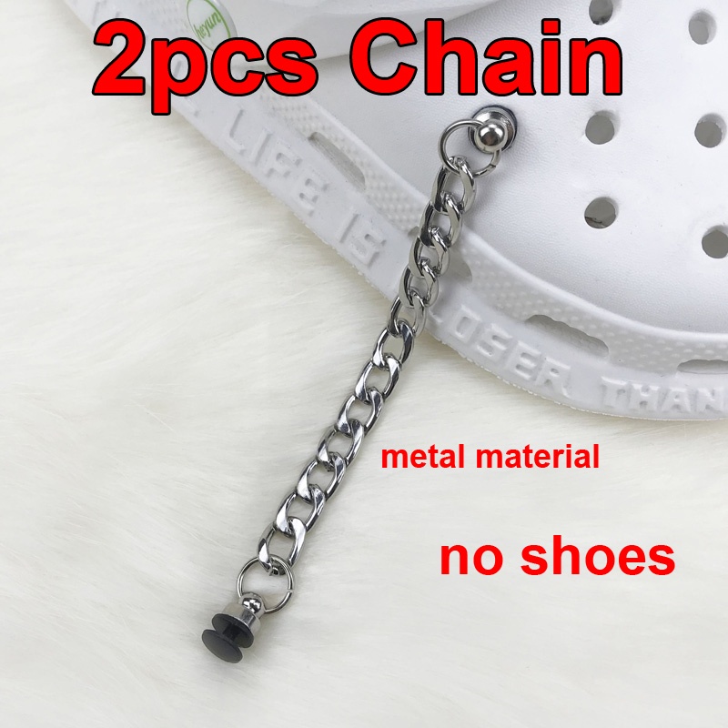 Bộ Phụ Kiện Dây Xích Kim Loại Đính Đá Ngọc Trai Hoa Cúc Trang Trí Giày Dép Cho Nữ