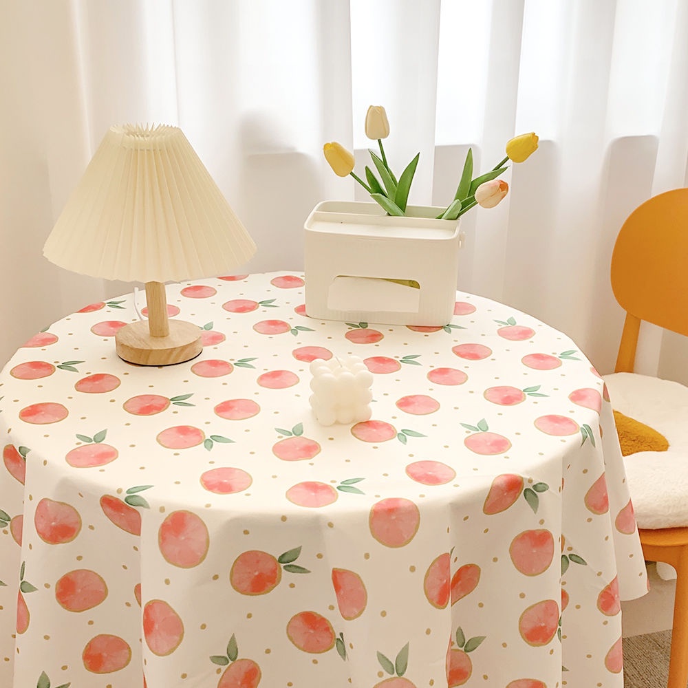 Khăn Trải Bàn Chống Bụi Họa Tiết Hoa Xinh Xắn 01