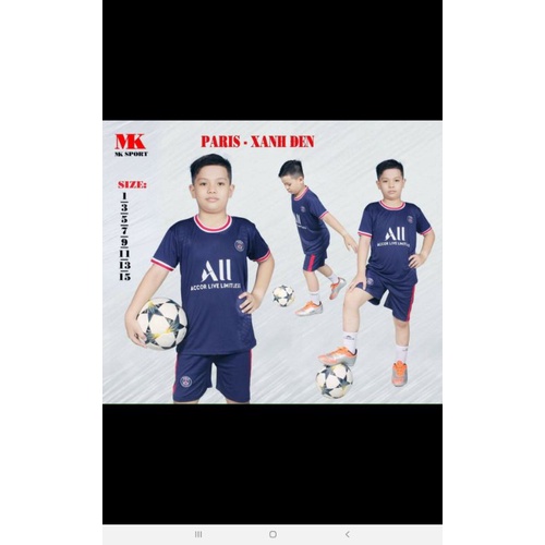 Áo đá bóng trẻ em 2021