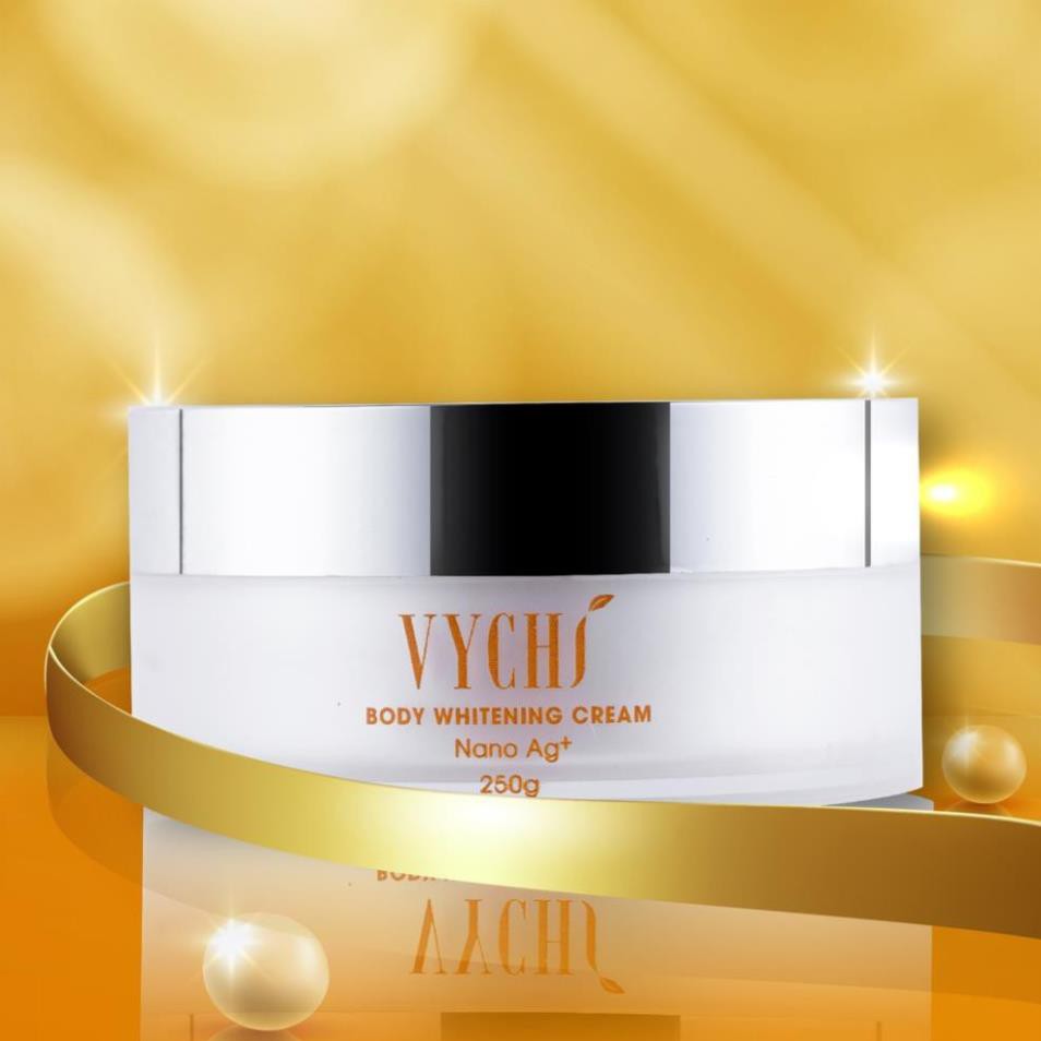 Kem dưỡng trắng da💋Kem dưỡng ẩm da Body Whitening Cream 250gr tinh thể Nano bạc