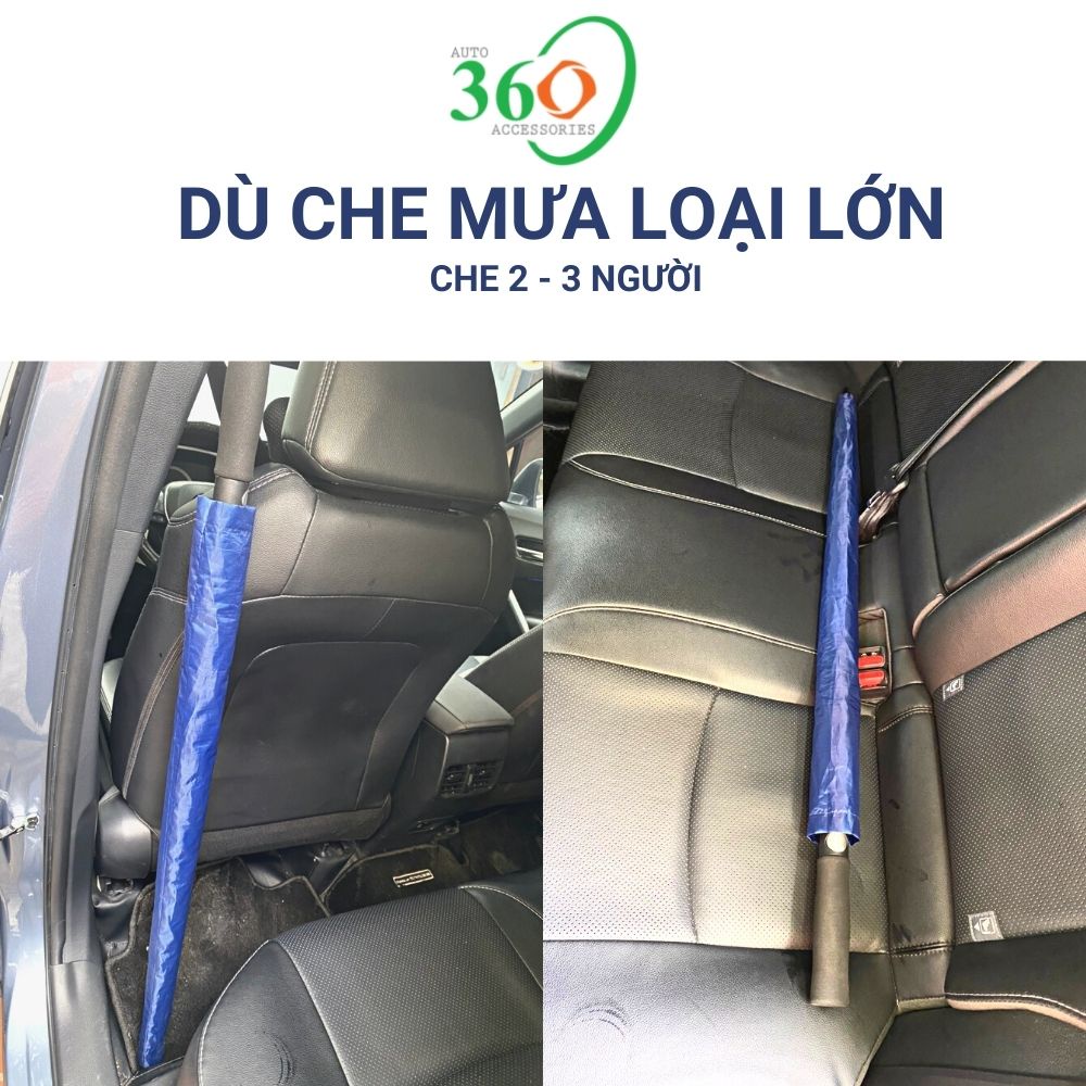Dù che mưa dù che nắng 360 cầm tay loại lớn che 2-3 người khung kèo Poly không rỉ sét