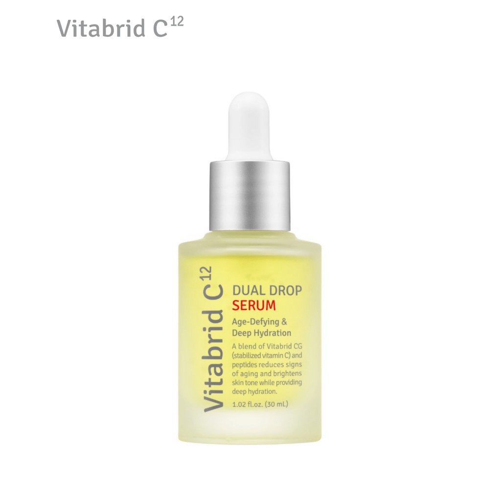 [DATE 09.2022] Serum Peptide cấp ẩm chuyên sâu - Vitabrid C12 Dual Drop Serum 30ml
