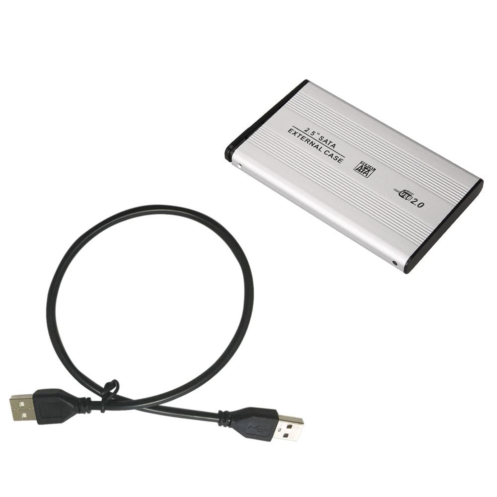 🌟Chất lượng cao nhất🍁2.5 Inch USB 2.0 SATA External Mobile Hard Disk Box Aluminum Alloy Shell