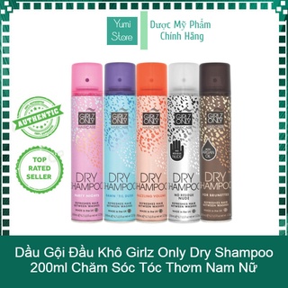 Dầu gội đầu khô girlz only dry shampoo 200ml chăm sóc tóc thơm nam nữ