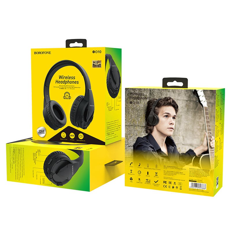 Tai nghe chụp tai Headphone bluetooth BOROFONE BO10 bass khỏe