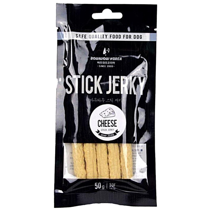BOWWOW CHEESE Stick Jerky 50g _ Phô mai que cho chó 50g