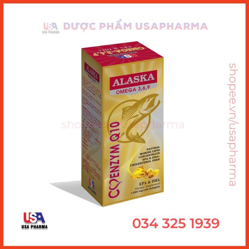 Viên uống dầu cá ALASKA OMEGA 369 tăng cường thị lực giảm nguy cơ mắc bệnh tim mạch - Hộp 100 viên