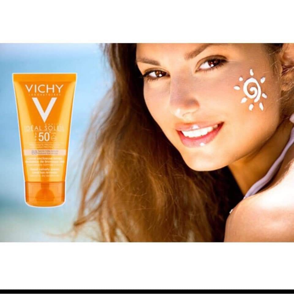 [ Có Sẵn] Kem Chống Nắng Vichy Ideal Soleil SPF50 Pháp _mỹ phẩm chính hãng