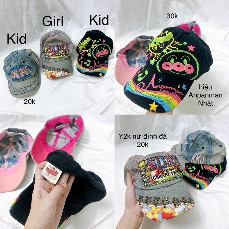 Tổng hợp nón và băng đô 2hand phong cách y2k kidcore