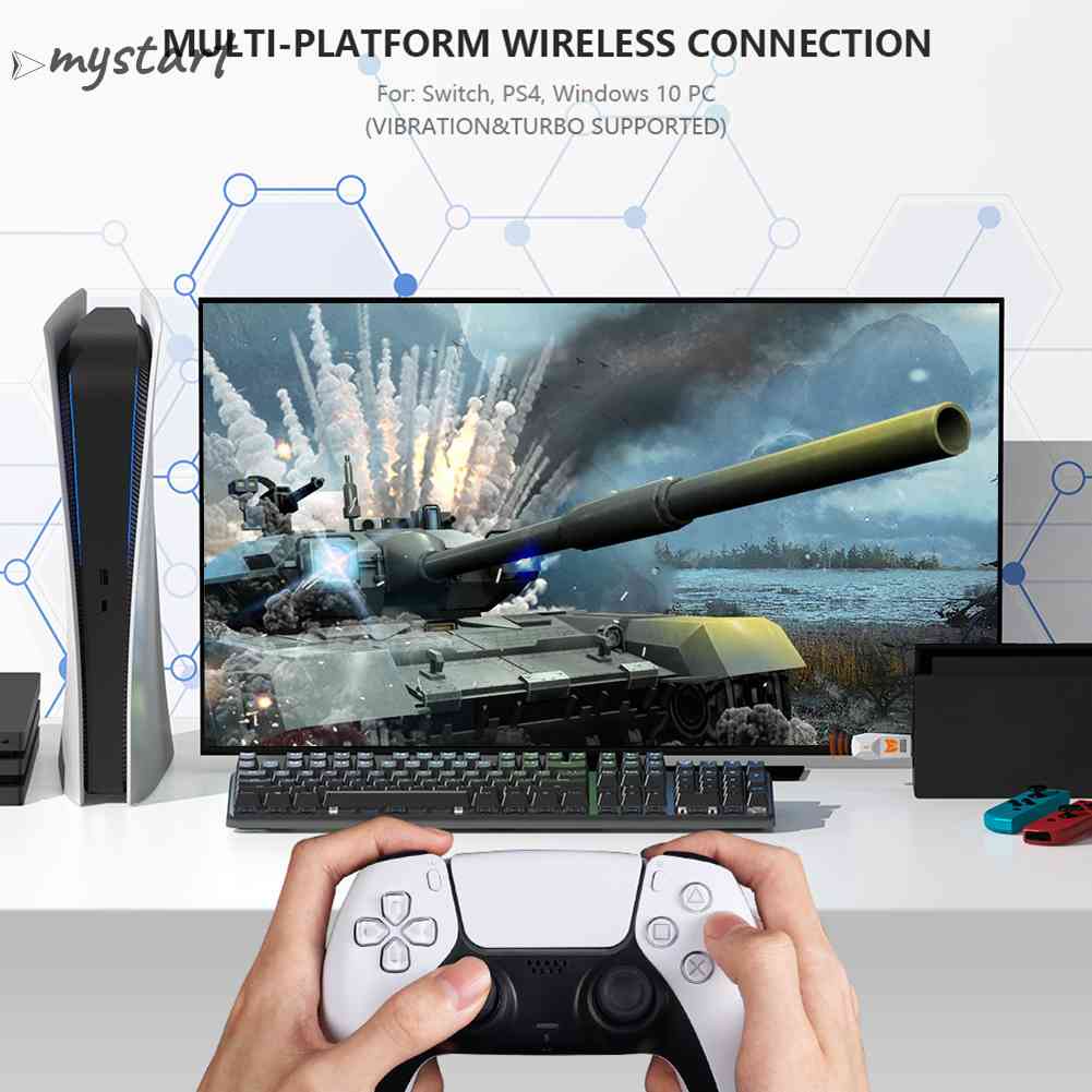 Bộ Chuyển Đổi Không Dây USB BIGBIG WON R100 Cho Windows Switch PS4 PS5 XBOX One S