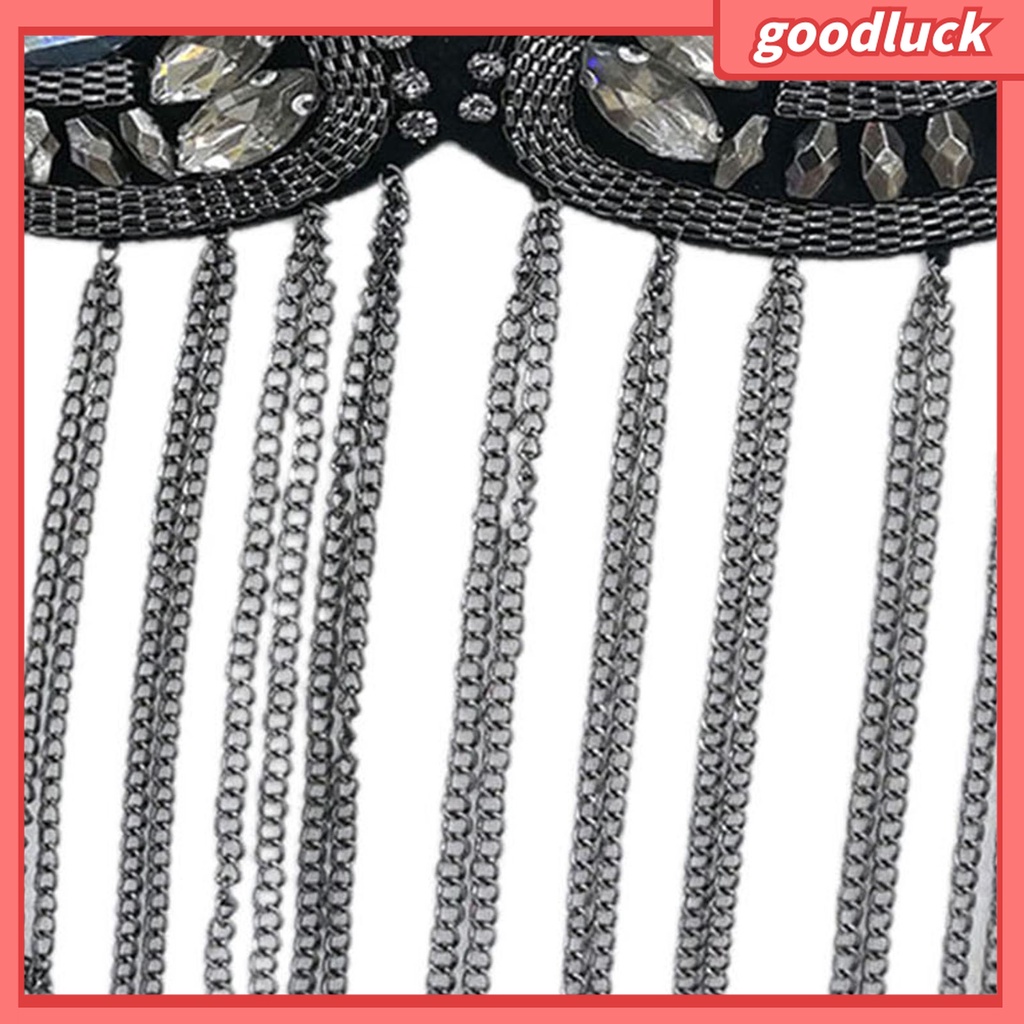 Goodluck| Trâm Cài Áo Đính Đá Phối Tua Rua Thời Trang Cho Nữ