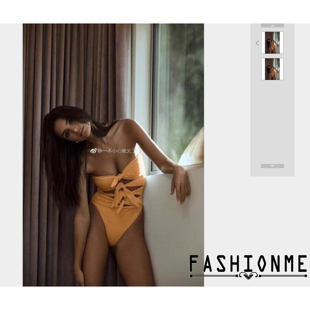 Áo tắm liền thân phối nhiều dây buộc cá tính trẻ trung cho nữ | BigBuy360 - bigbuy360.vn