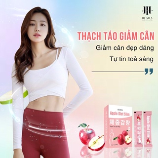 Thạch táo giảm cân Hemia giảm mỡ hiệu quả thanh lọc cơ thể giúm giảm cân