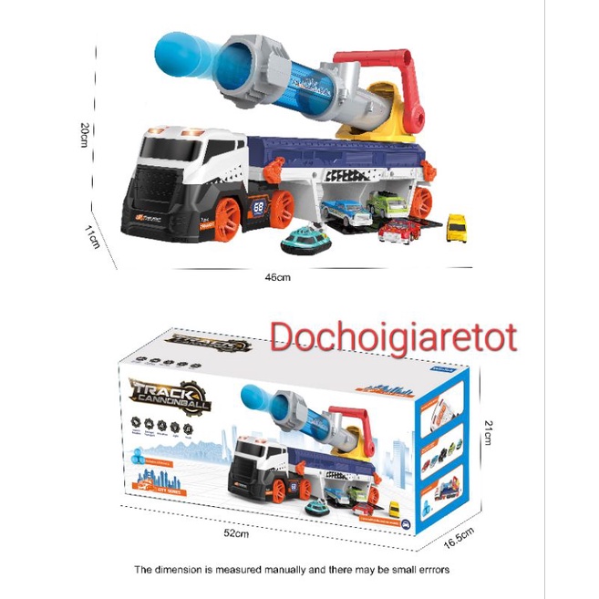 Đồ chơi xe bắn bóng tốc độ tặng kèm xe hợp kim, có âm thanh, hiệu năng ứng hấp dẫn cho bé con