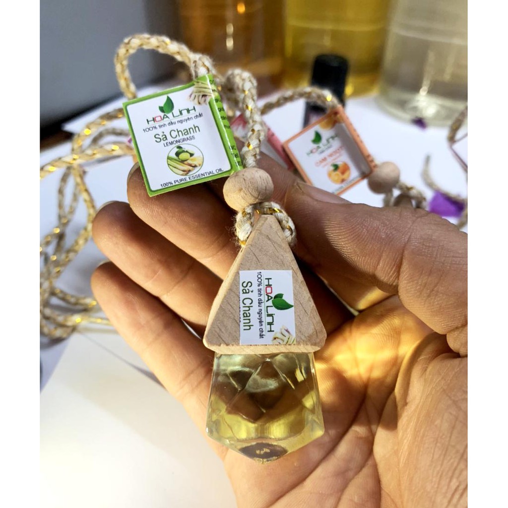 Tinh dầu thiên nhiên treo xe: Sả Chanh - Bạc Hà  -Quế -Trầm hương - Cafe -Hoa hồng - Lavender..