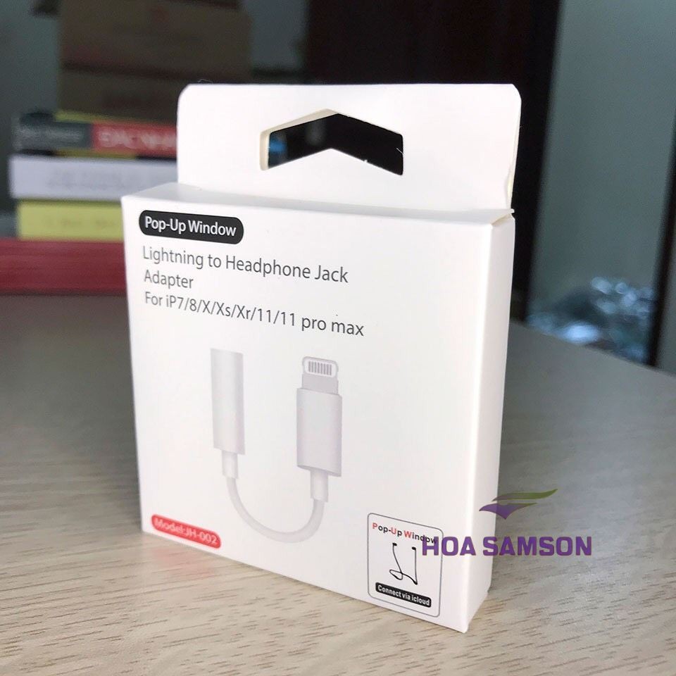 Jack Chuyển Đổi, Cổng Chuyển Đổi Chân Sạc Thành Chân Tai Nghe 3.5mm Cho iPhone Có Mic - Beetech